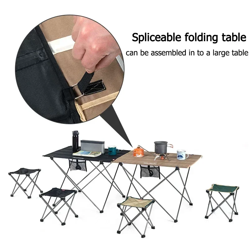 Naturehike Folding Table for Trips Camp Small Portable Camping Aluminum Multi-purpose Minimalist Backpacking Table Ultralight