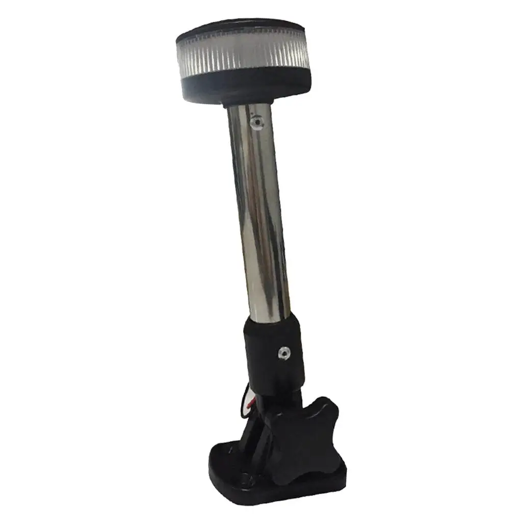 Marine Boat All-Round LED Anchor Light Fold Down Pole Lamp LED 8inch DC12V White