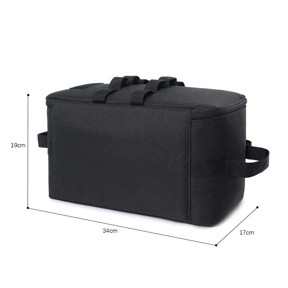 2024 New Upgrade Outdoor Camping Picnic Bag Storage Bag Picnic Hiking Meal Bag Large Storage Lamp Tableware Picnic Bag