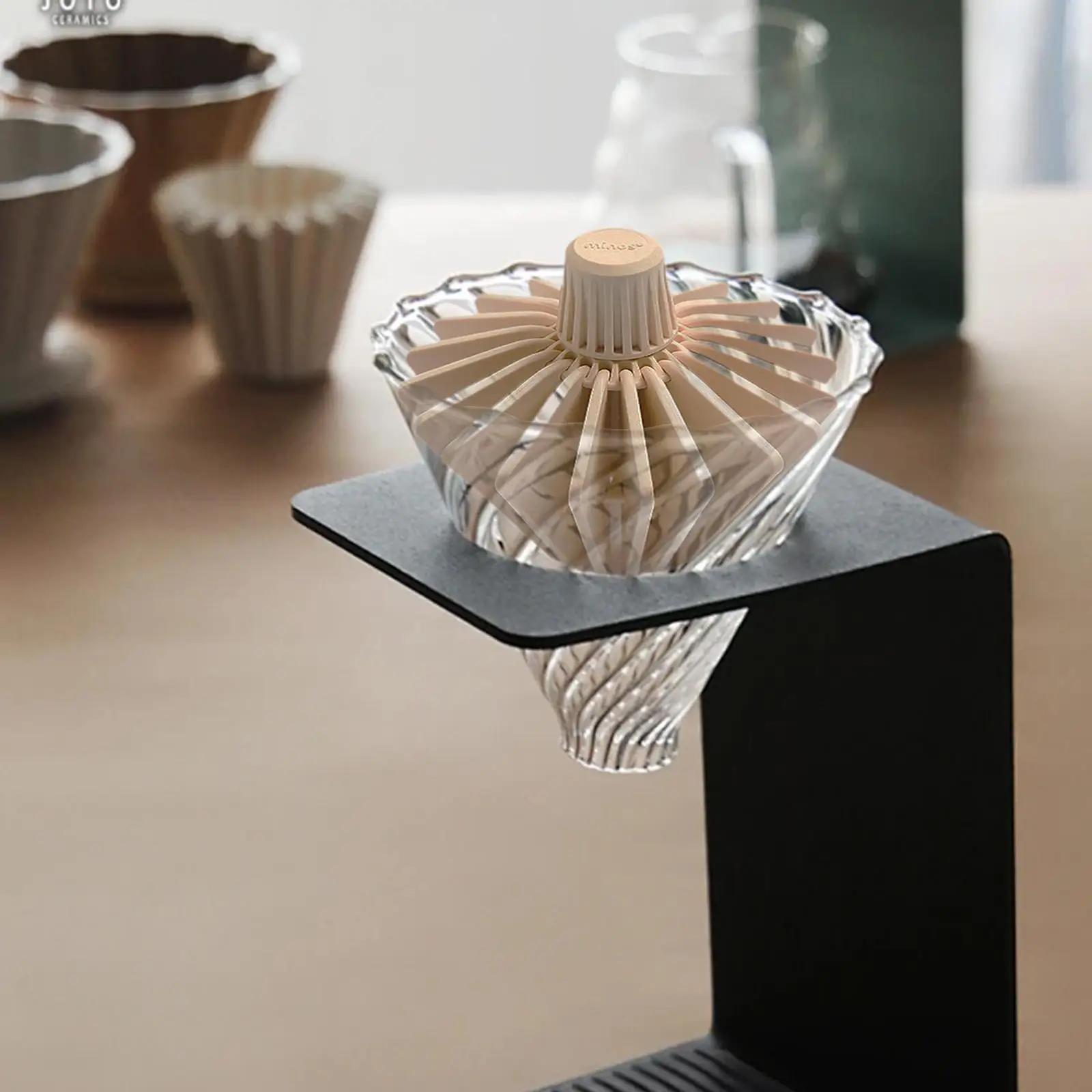 Coffee Filter Press Cone Portable Coffee Bar Accessories Pour Over Coffee Dripper Filter Holder Coffee Filter Shape Retainer