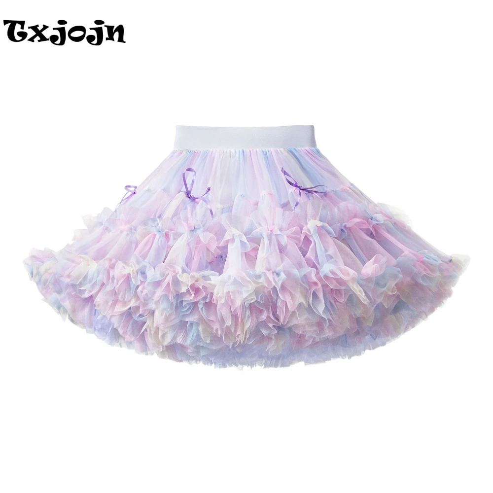 

Exquisite Girls Birthday Cake Dress Cute Sweet Bow Tulle Tutu Skirt For Party Pageant Photos Shoot Holiday Outfit XS-L On Sale