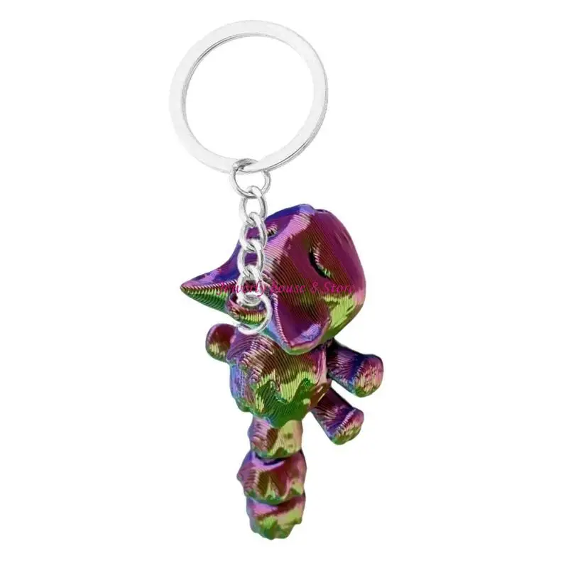 

Stylish Printed Keychain Featuring Movable And Robust Designs for Women