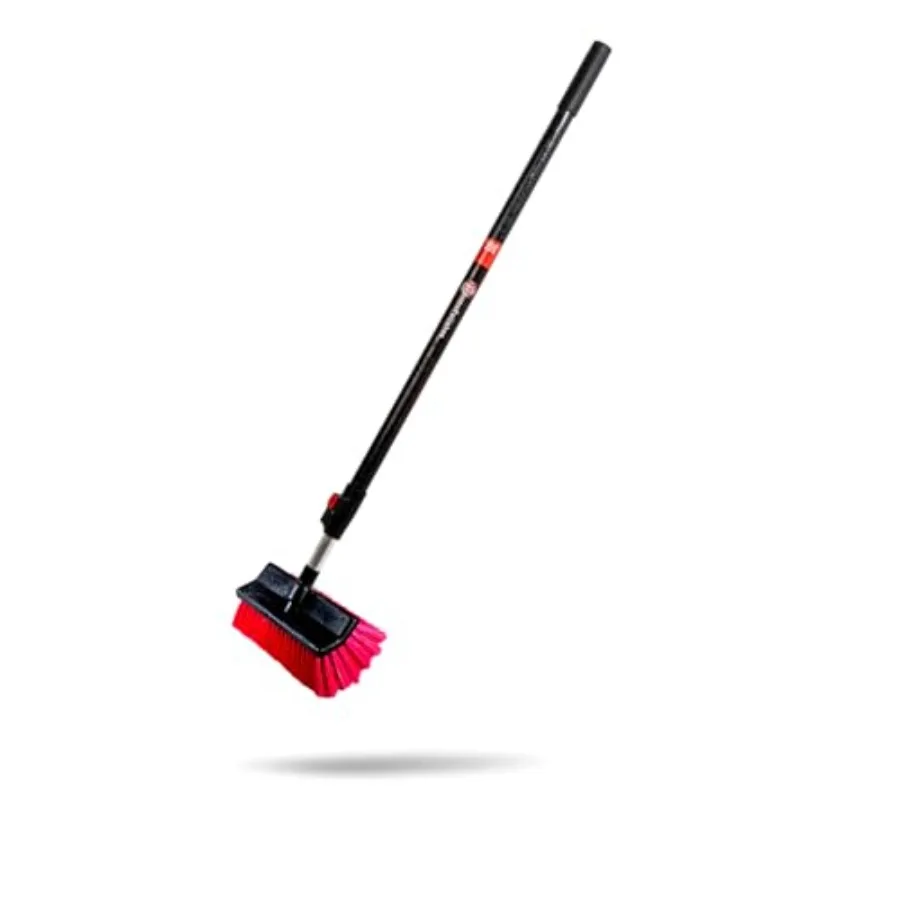 

Adjustable Car Cleaning Brush Pole Combo with Long Handle for Washing Detailing Automotive Vehicle RV Truck or Boat in 3-6ft Le