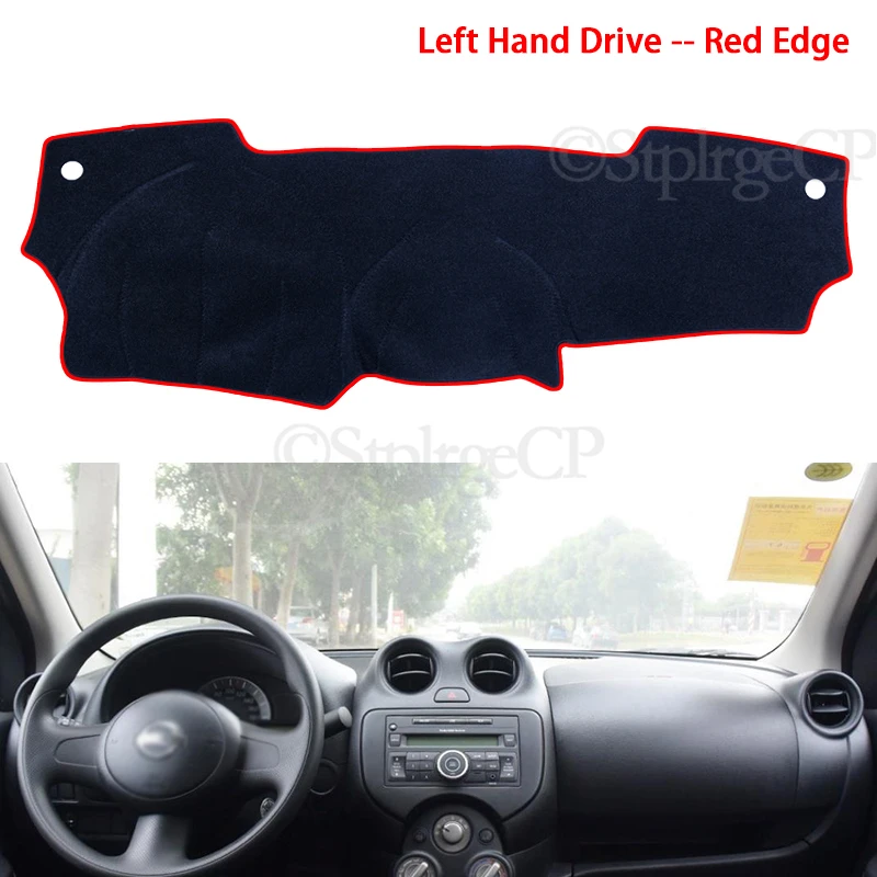 Anti-Slip Mat Dashboard Cover Pad Sunshade Dashmat Car Accessories Rug for Nissan Micra March K13 2011 2012 2013 2014 2015 2016