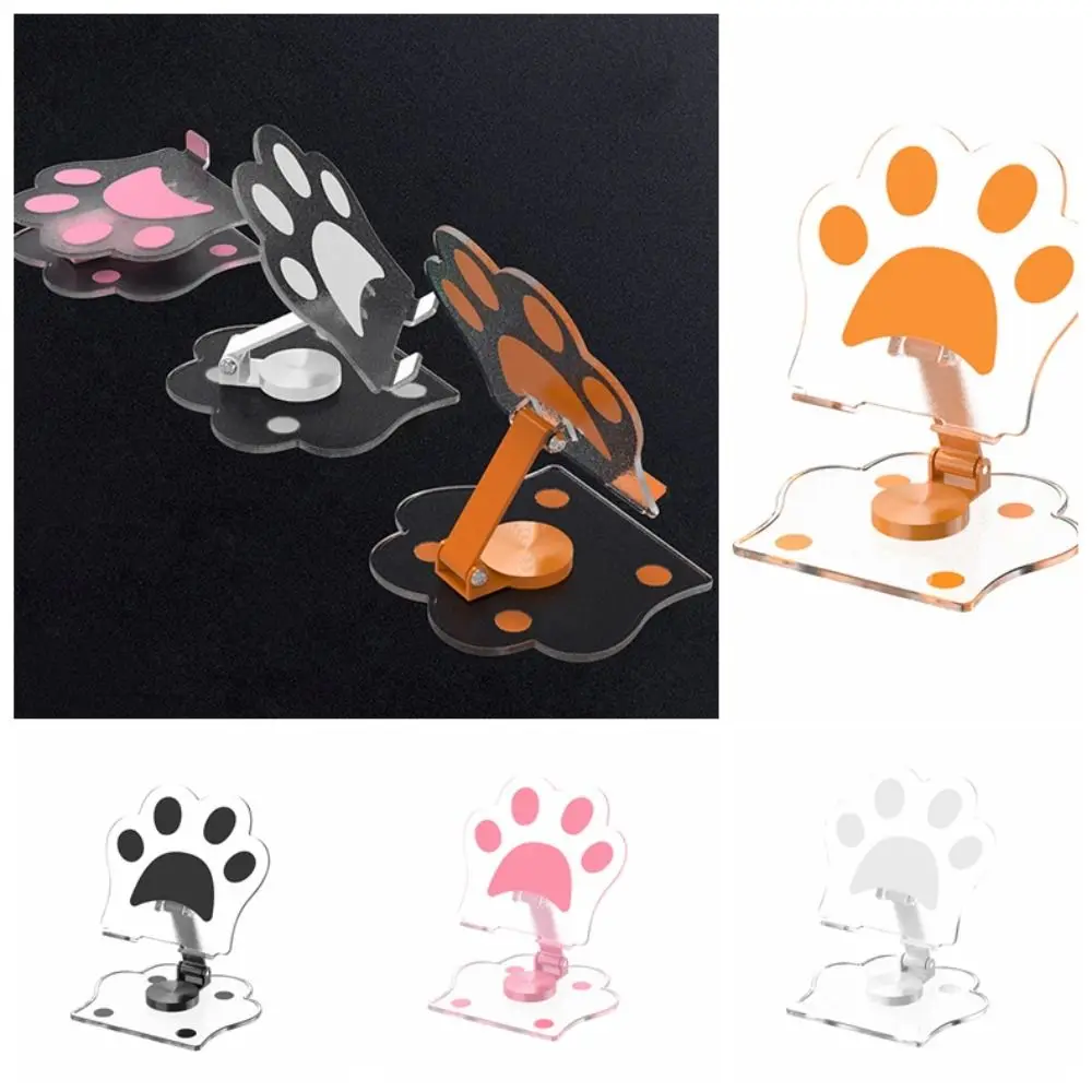 Cat Claw Mobile Phone Holder Desk Support Adjustable Mobile Phone Bracket Portable Foldable Cellphone Stand Cellphone