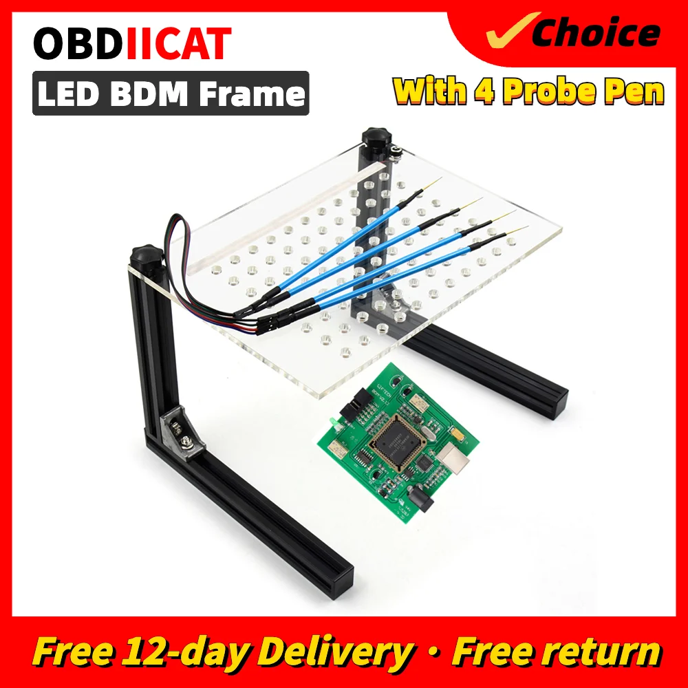 

OBDIICAT-New LED BDM Frame Testing Fgtech Chip Tunning With BDM Frame Adapter For BDM100 Master CMD ECU Programming