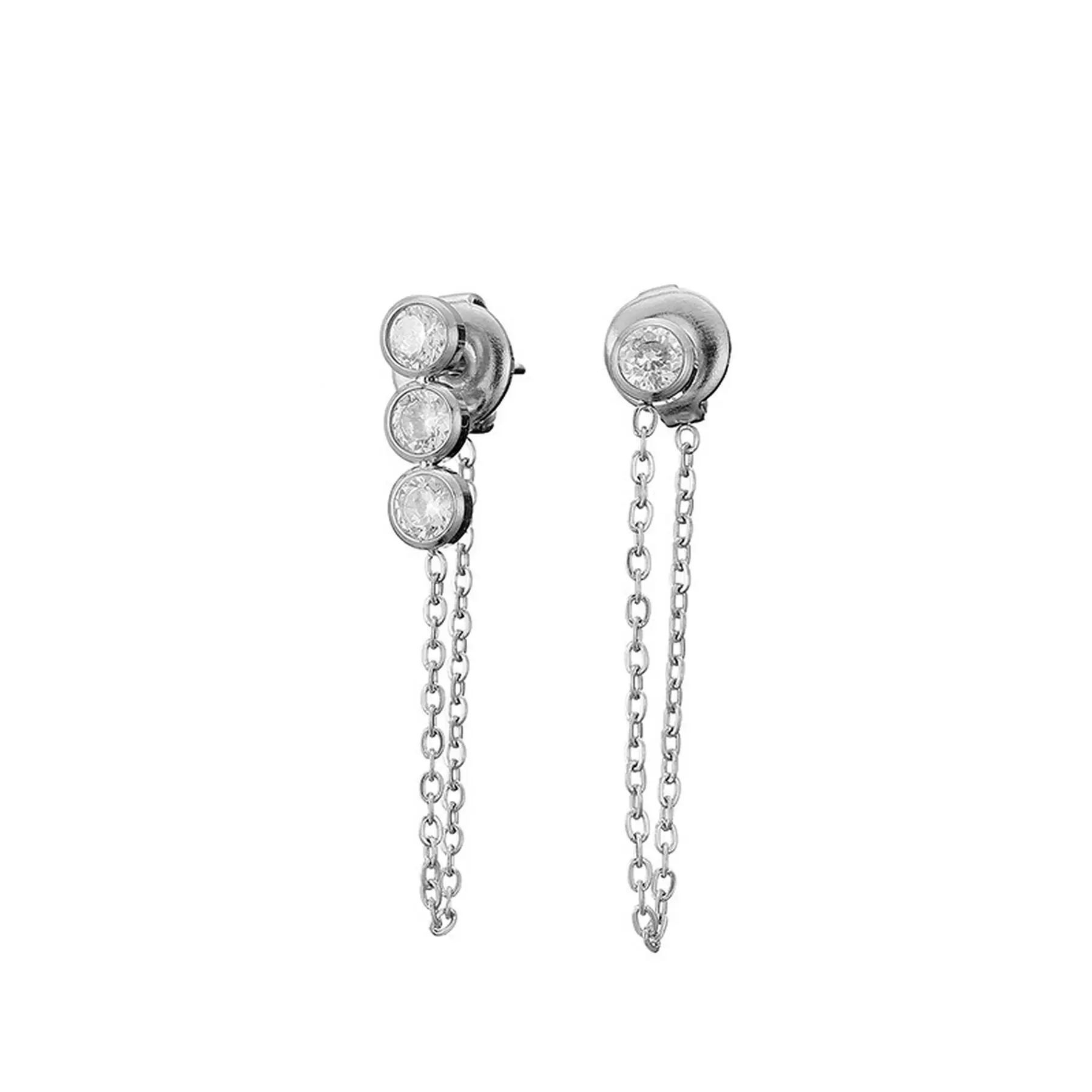 CARLIDANA-Boucles d'oreilles pendantes à long pompon en acier inoxydable pour femme, plaqué or, bijoux indépendants, 3 contre-indiqué, nouveauté