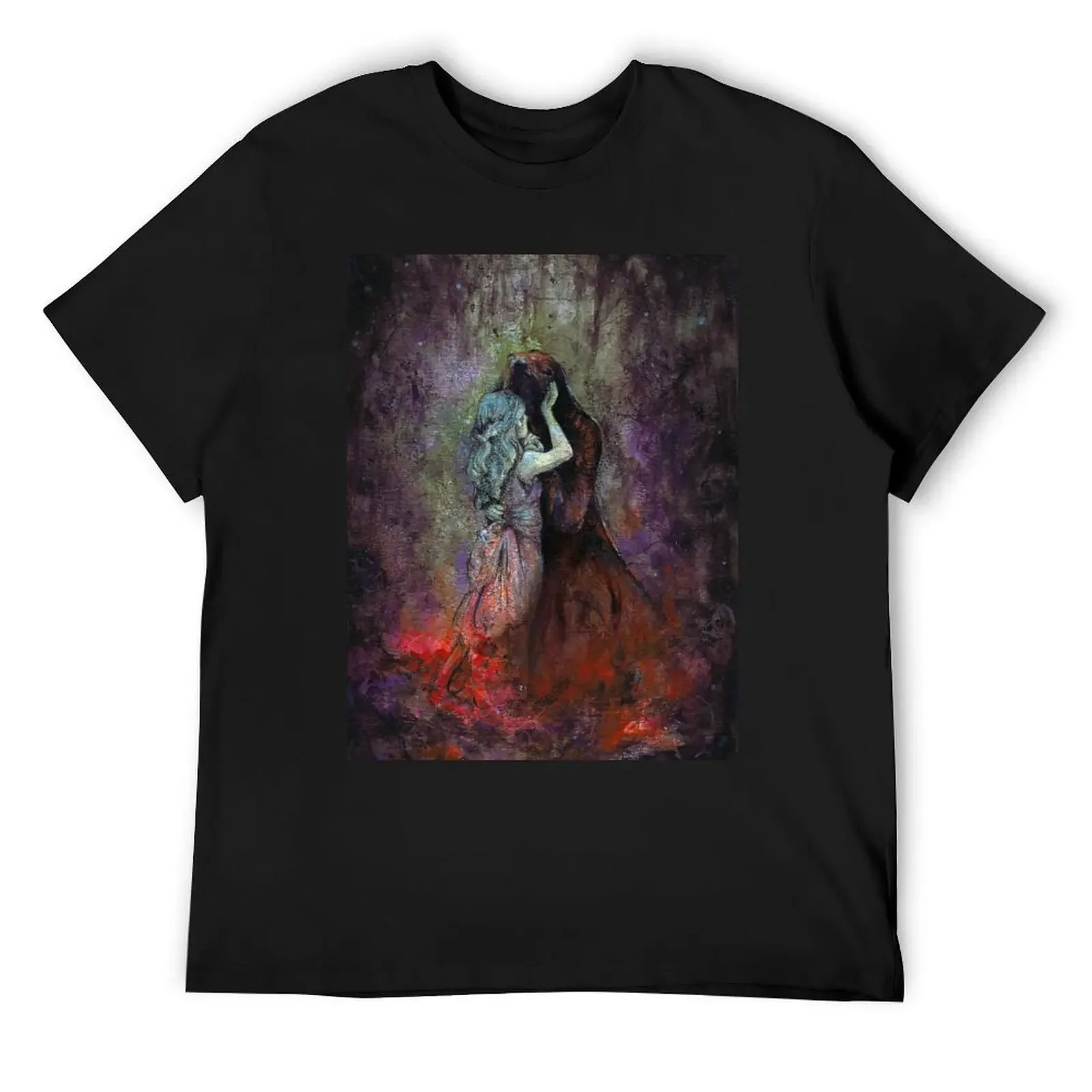 Hades and Persephone Underworld Romance Illustration Classic T-Shirt plus size tops blanks summer top vintage t shirt men