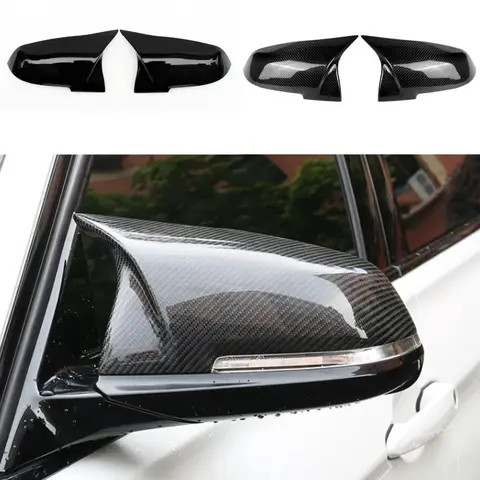 For BMW 1 2 3 4 Series F20 F30 F31 F32 F36 2012 - UP 320i 328i 330d 335i M3 M4 Look Replacement style Carbon Fiber Mirror Cover