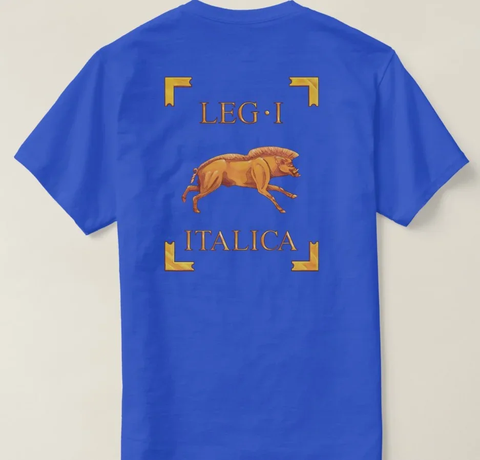 Roman Empire The 1st Legion Italica Wild Boar Vexillum T Shirt. Short Sleeve 100% Cotton Casual T-shirts Loose Top Size S-3XL