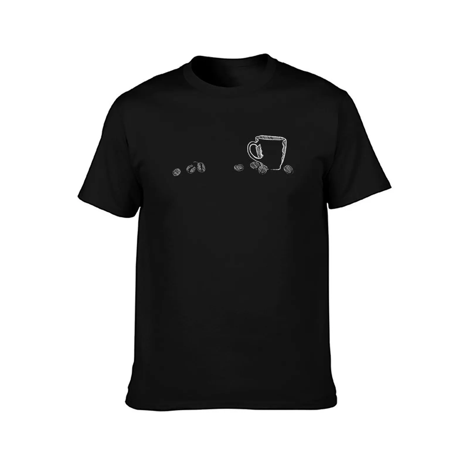 coffee cup chalk T-Shirt mens graphic t shirts T-Shirt