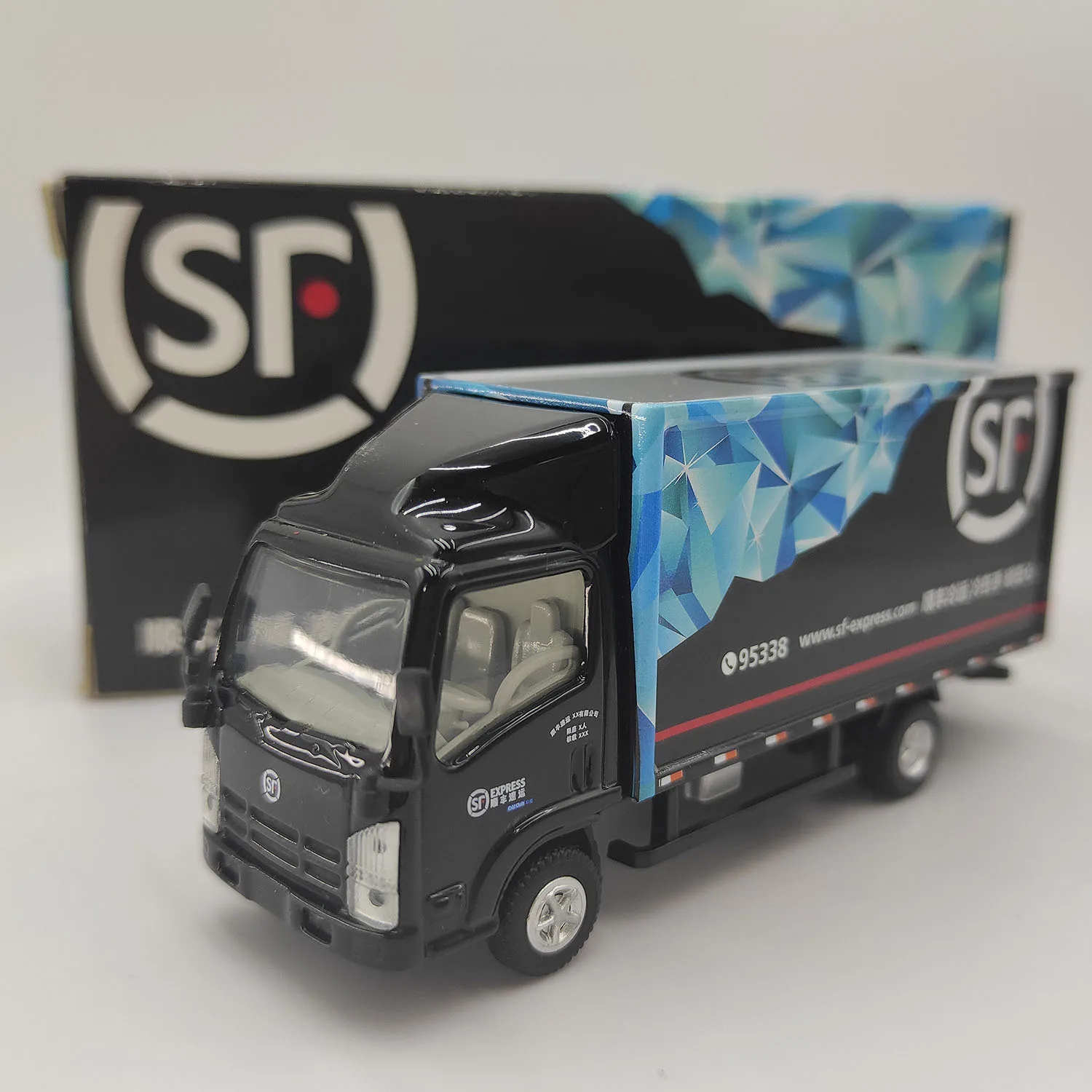 

Diecast 1/64 Scale SF Express Refrigerated Container Box Transport Light Truck Alloy Car Model Collectible Toy Gift Souvenir