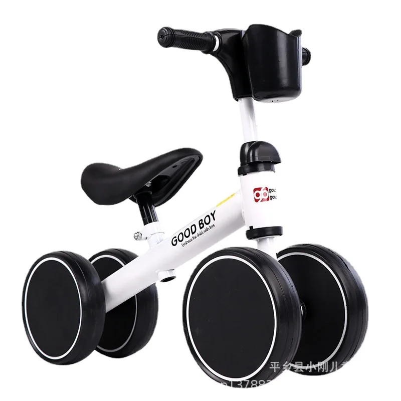 

Children's balance car without pedals 1-5 four-wheel scooter walker boy and girl baby yo-yo car walking toy car