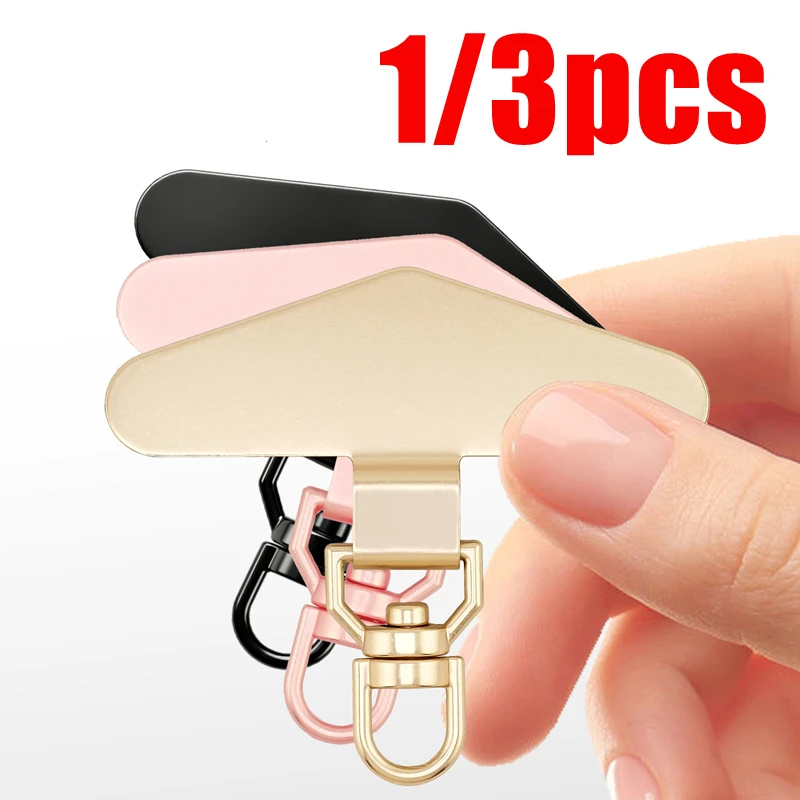 360° Rotation Metal Steel Phone Tether Tab Cell Phone Lanyard Patch Gasket Universal Cellphone Lanyard Safety Connecter Piece