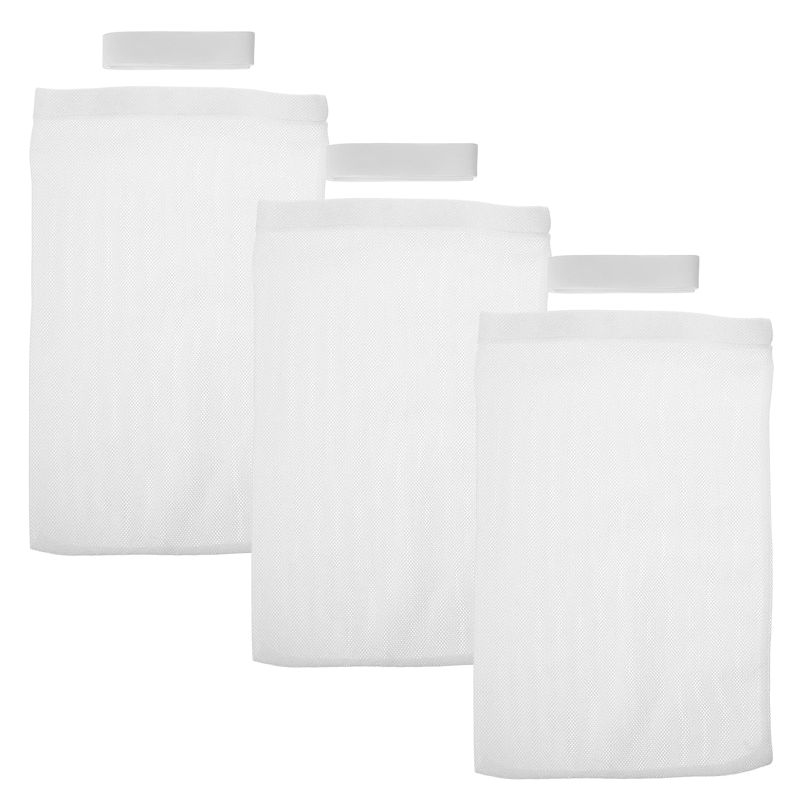 

3 Pcs Dust Filter Bag Dryer Lint White Vent Bags Duct Trap Catcher Indoor Outdoor Efficient Filtration Durable Craftsmanship