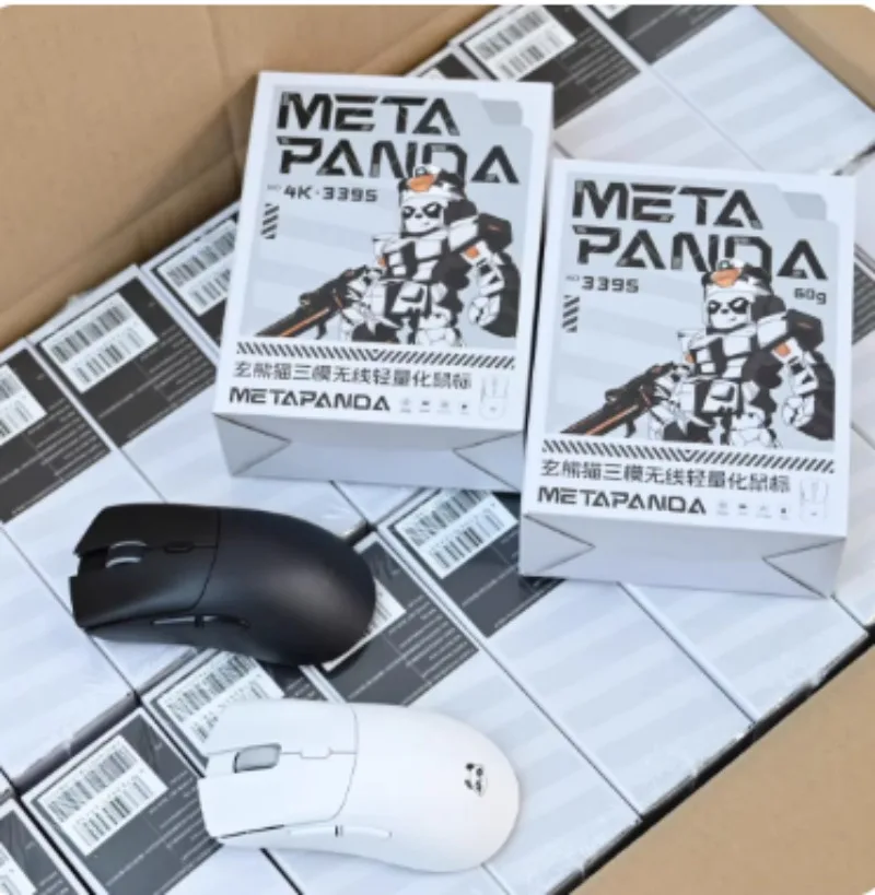 Metaphyuni Panda P1 Wireless Gaming Mouse, PAW3395 Long Battery Life Lightweight Low Latency Gamer Gift, Up to26000DPI Ergonomic
