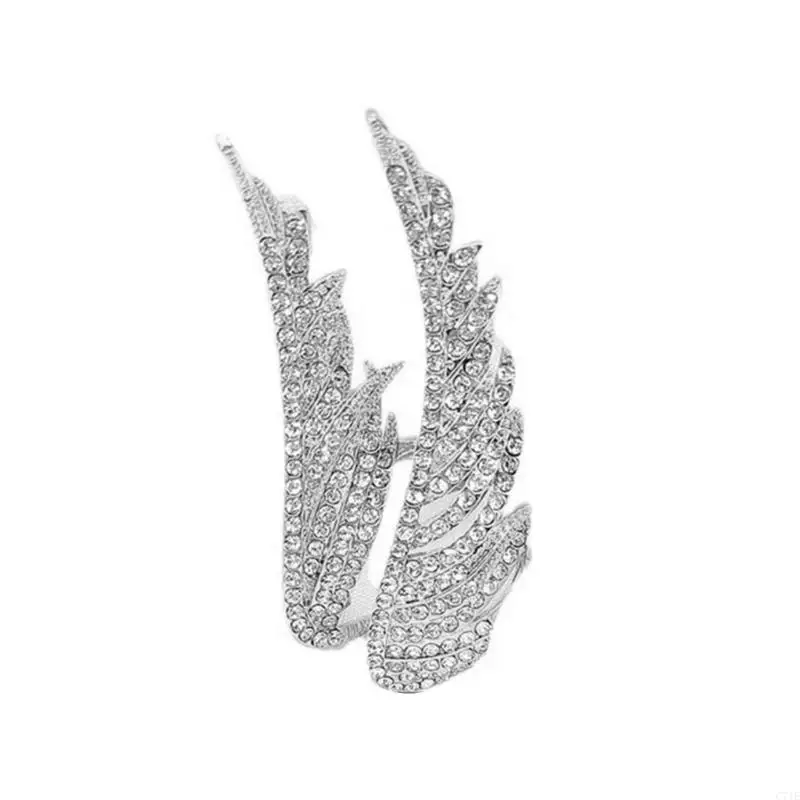 Vintage Inspired Crystals Brooch Fashion Accessory for Women Day To Night Outfits Party Wedding