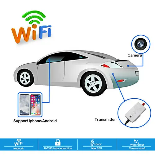 Repetidor de señal de transmisor Wifi para cámara de visión trasera de coche inalámbrica para Iphone IOS y Android 903S HD PK 903W