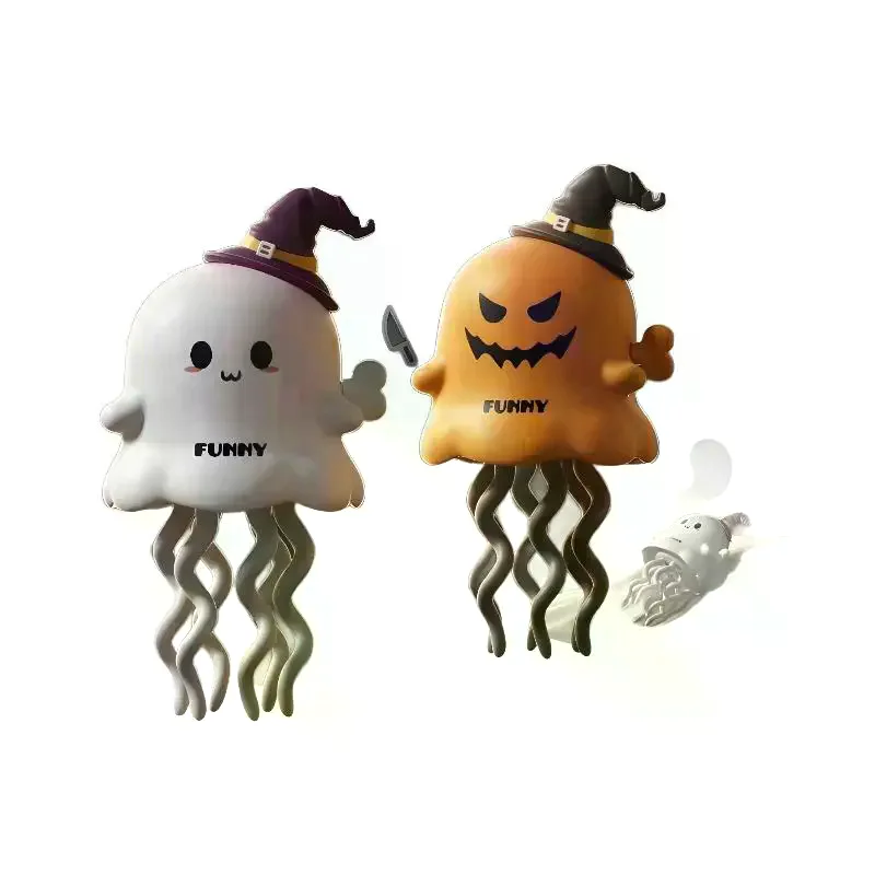 1Pcs Tanzen Geist Kürbis Uhrwerk Figur Beruhigende Begleiter Entspannende Gak Witz Prop Halloween Windup Spielzeug Für Schlafzimmer Nachttisch