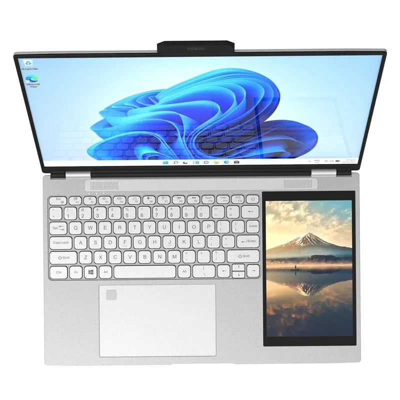 

HL156D Double Screen Laptop N95 2.0G Processor 15.6 + 7 Inch HD IPS Narrow Touch Dual Screen Backlight Keyboard Laptops