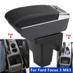 For Ford Focus 3 MK3 Armrest Box For Ford FOCUS III Car Armrest Storage box Interior Dedicated Retrofit parts Car Accessories