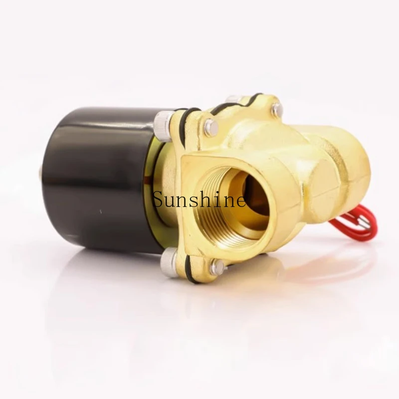 

Valve Normally closed brass solenoid air water valve 2W electronic pipeline control switch 220v