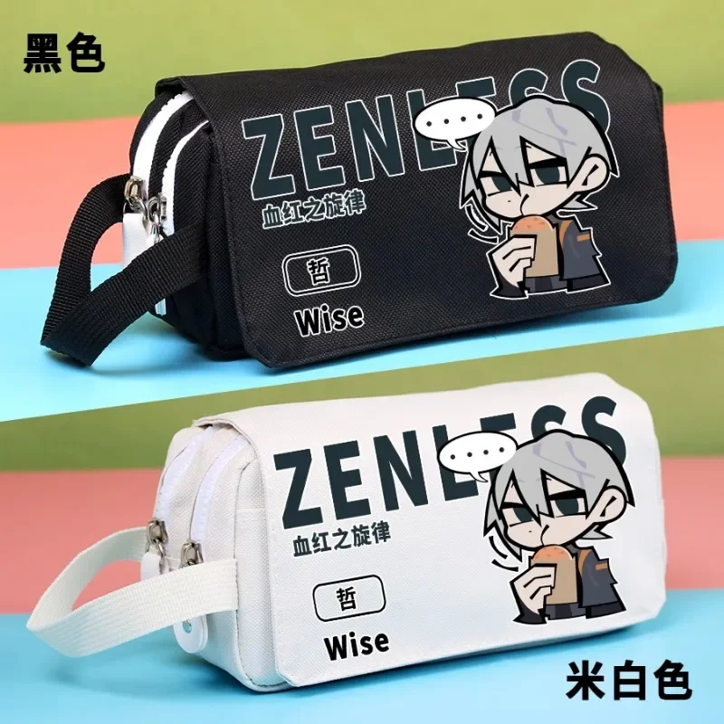 Juego Zenless Zone Zero Anime Cos Koleda Wise Belle Nekomiya Mana Corin, Etc. Estuche de lápices Unisex con estampado Simple, regalo