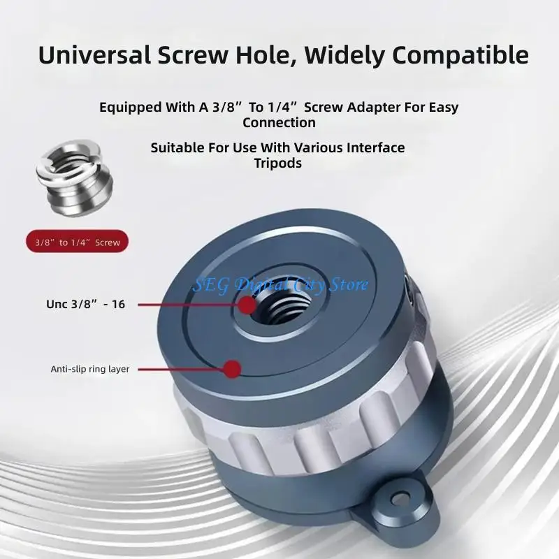 U75B Camera mount head with bubble guide Replacement for monopod and desk use