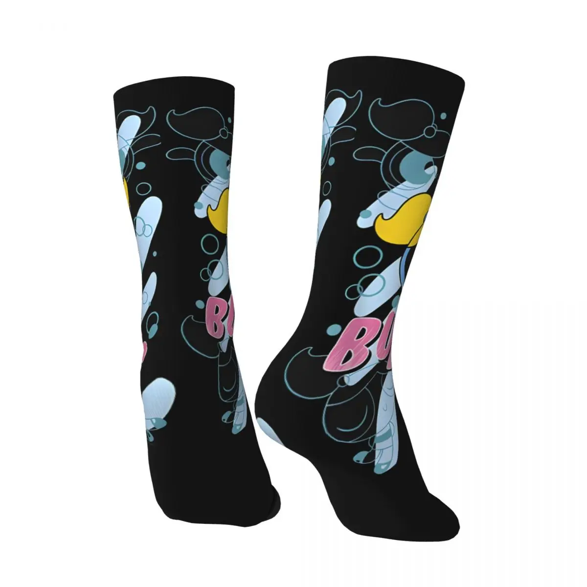 Crazy compression Glamorous Sock for Men Harajuku Powerpuff Girls Seamless Pattern Crew Sock Novelty