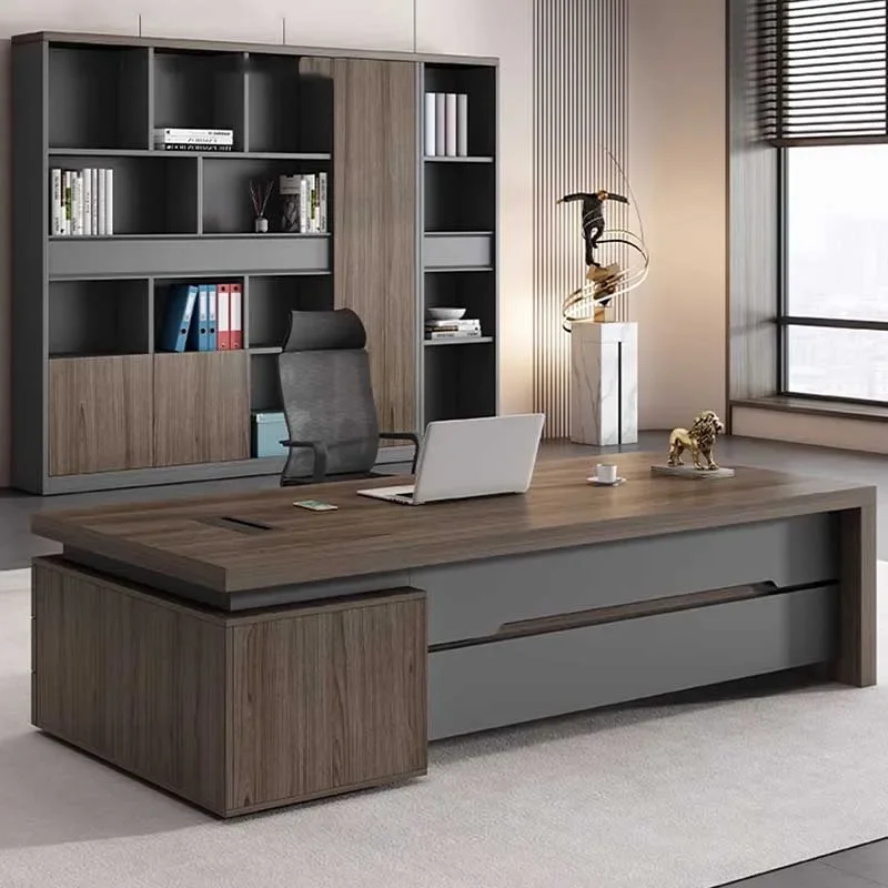 

Bedroom Computer Office Desk Large Brown Modern Study Coffee Office Desk Executive Writing Mesa Ordenador Modern Furniture