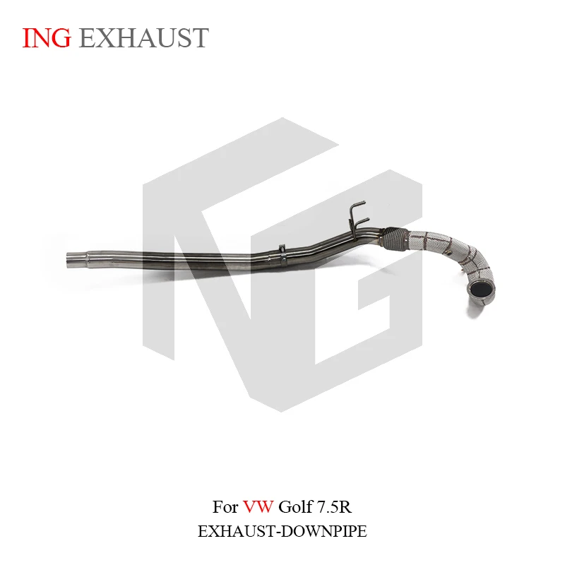 ING Stainless Steel 304 Catless DownPipe for Volkswagen VW Golf MK7 7.5R 2.0T Engine Remote Valve Performance Exhaust System