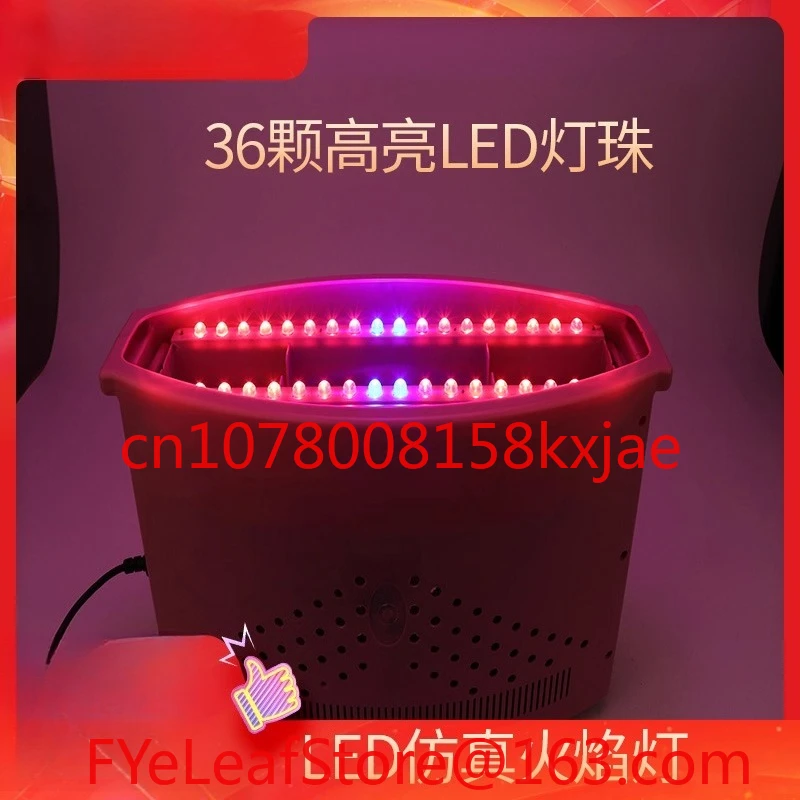 Simulation LED Fire Effect Light Electronic Outdoor Campfire Commercial Large Party Water Park KTV Fire Pillar Machine