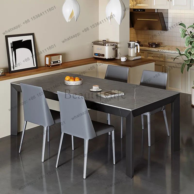 LJY Luxury Study Dining Table Designer Writing Modern Living Room Restaurant Mobile Dining Table High Muebles Commercial Furnitu