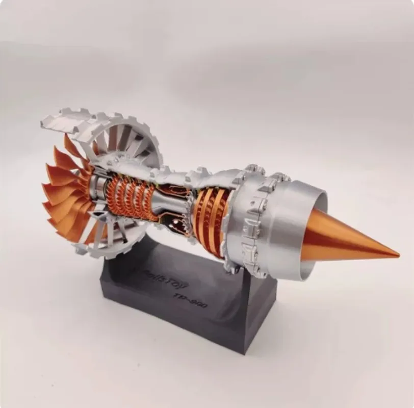 27CM DIY Turbofan Engine Model Kit, Electric Speed Regulating Assembly Aviation Aircraft Engine for STEM Education