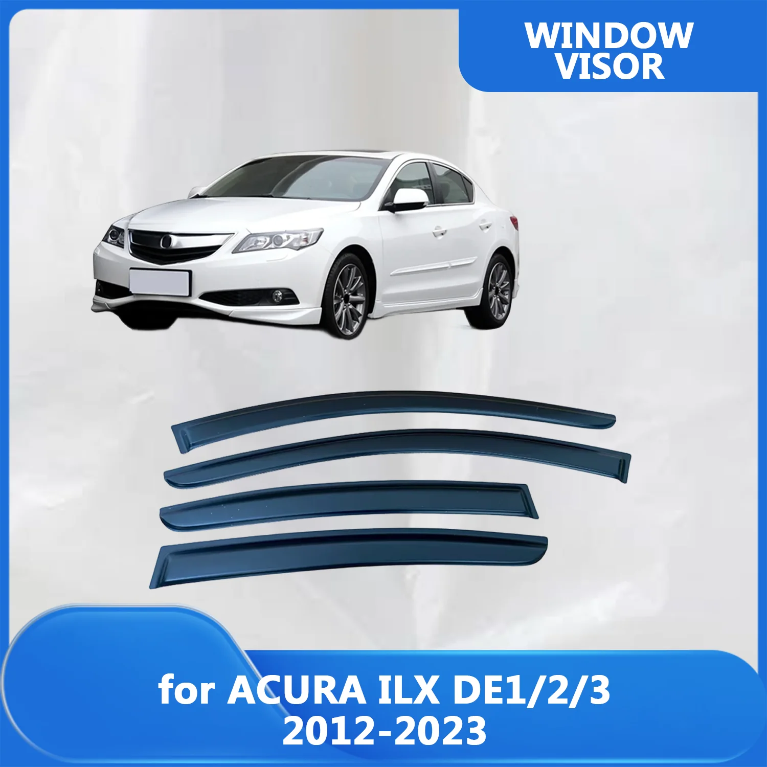 

for ACURA ILX DE1 2 3 2012 2013 2014 2015 2016-2023 Car Side Window Visor Weathershield Door Visor Wind Rain Guard Accessories