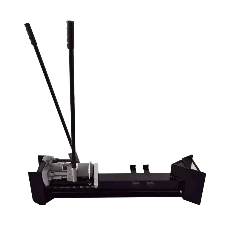 Hydraulischer 12-Tonnen-Holzspalter zum Schneiden von Holz, manuell betrieben mit 2-Rad-Stromversorgung und Leistung – leistungsstark