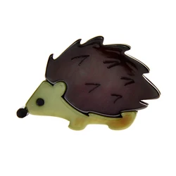 CINDY XIANG Acrylic Hedgehog Brooches For Women 2 Colors Available Acetetate Fiber Pin Animal Jewelry Cartoon Design Accessories