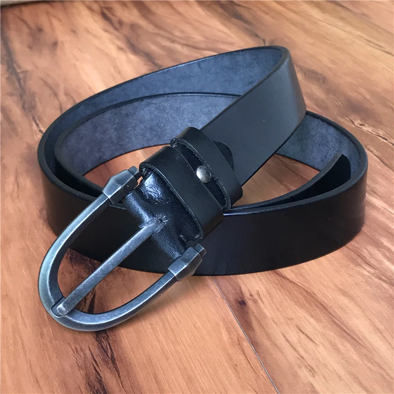 Super Thick Genuine Leather Men Belt Vintage Pin Belt Buckles For Men Ceinture Homme Jeans Male Belt  Leather belt Men MBT0507