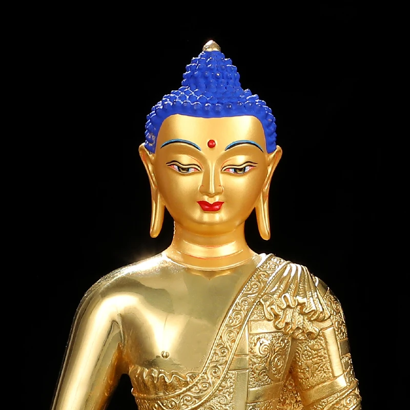 Amitabha Buddha statue pure copper full gilt 5 inch 7 inch Tibetan supplies Buddha ornament South no Amitabha Buddha statue