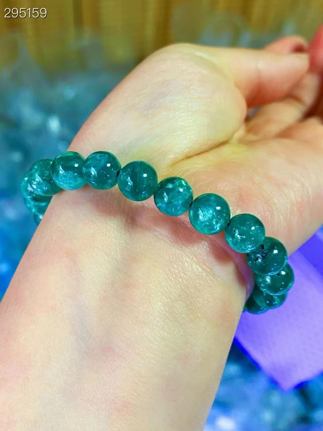 Natural Green Emerald Round Beads Bracelet Gemstone Women Men 10mm Emerald Jewelry AAAAAAA