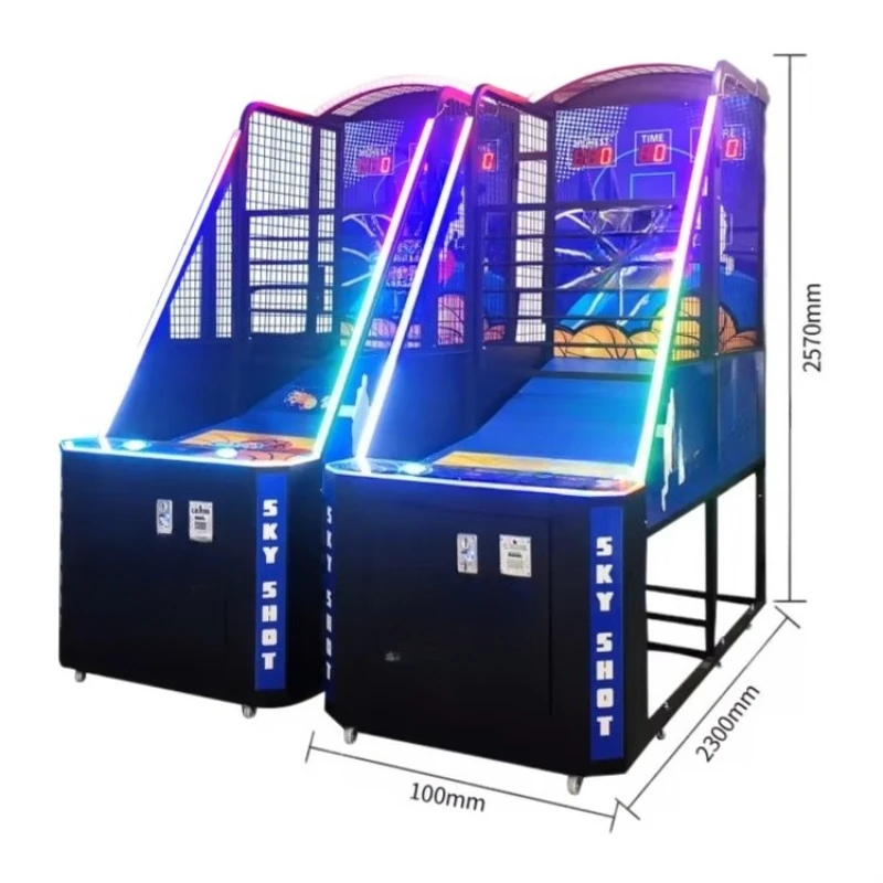 Basketball Arcade Machine Coin Operated Commercial Sports Electronic Shooting Game for Amusement Park