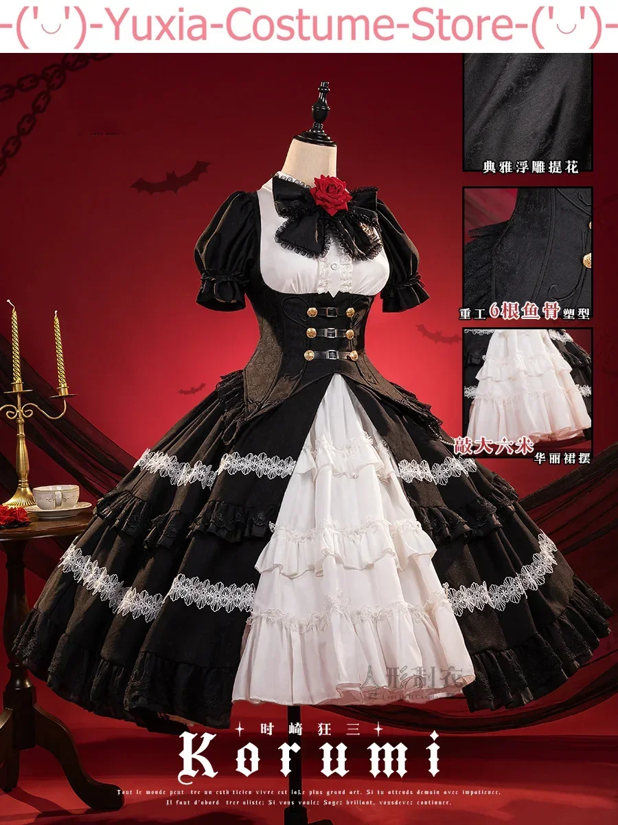 Date A Live Tokisaki Kurumi Women Cosplay Costume Cos Game Anime Party Uniform Hallowen Play Role Clothes Clothing