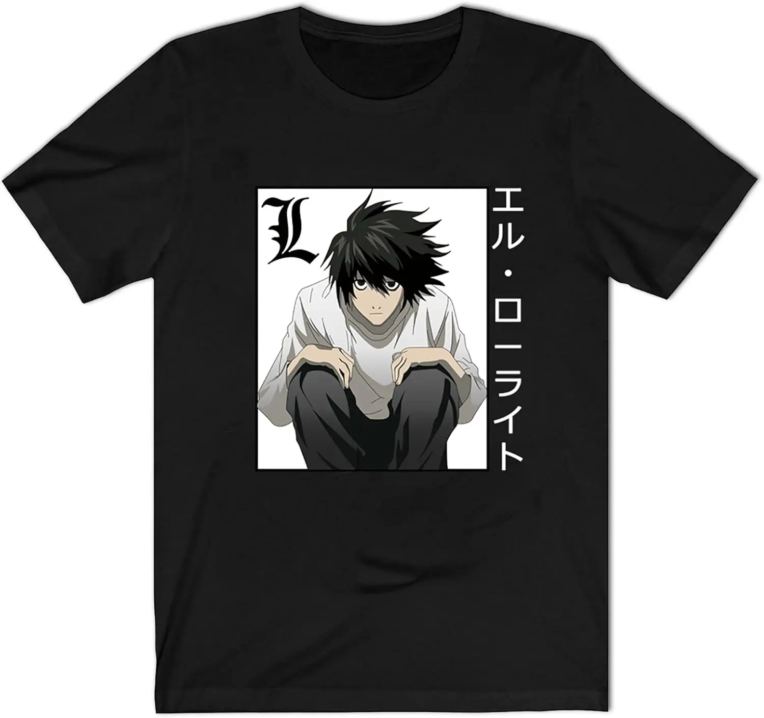 

Anime Death Note L Lawliet Hoodie Death Note L Lawliet T-Shirts Pullover Unisex Langarm L Hoodie Für Death Note Fans