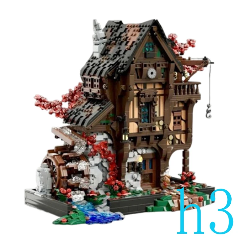 

Spot MOC-214249 2717pcs medieval architecture display castle small particle assembly building blocks educational toy model ornam