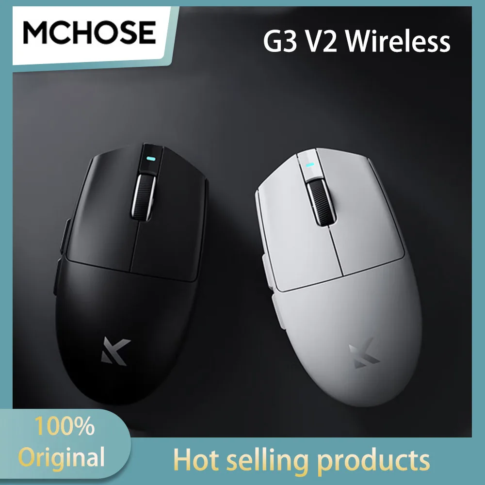 MCHOSE G3 V2 Wireless Mouse Gaming Esports Office Wired/2.4G/Bluetooth Rechargeable Ergonomic High Performance Low Power Consump