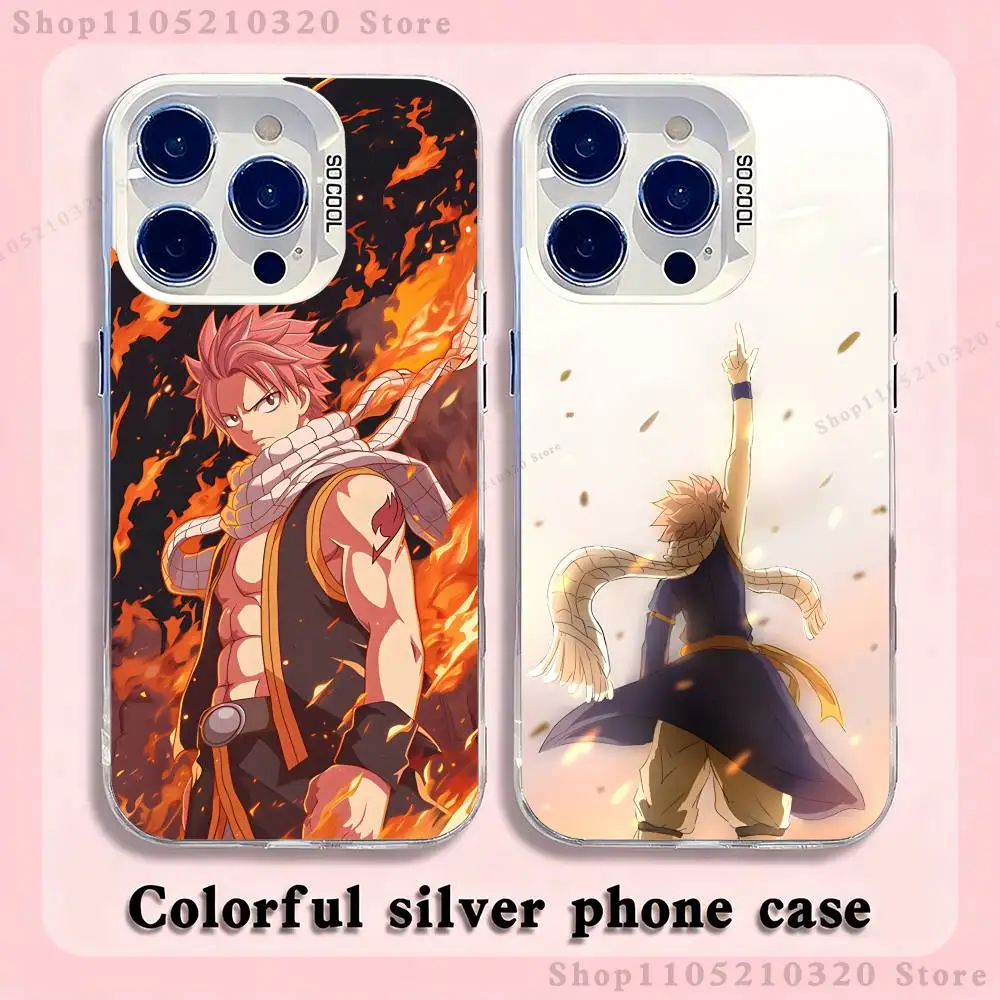 

Fairy Tail N-Natsu Phone Case For iPhone 17,16,15,14,13,12,X,8,Pro,Max,Plus,E,SE4,Air,Mini White IMD Matte