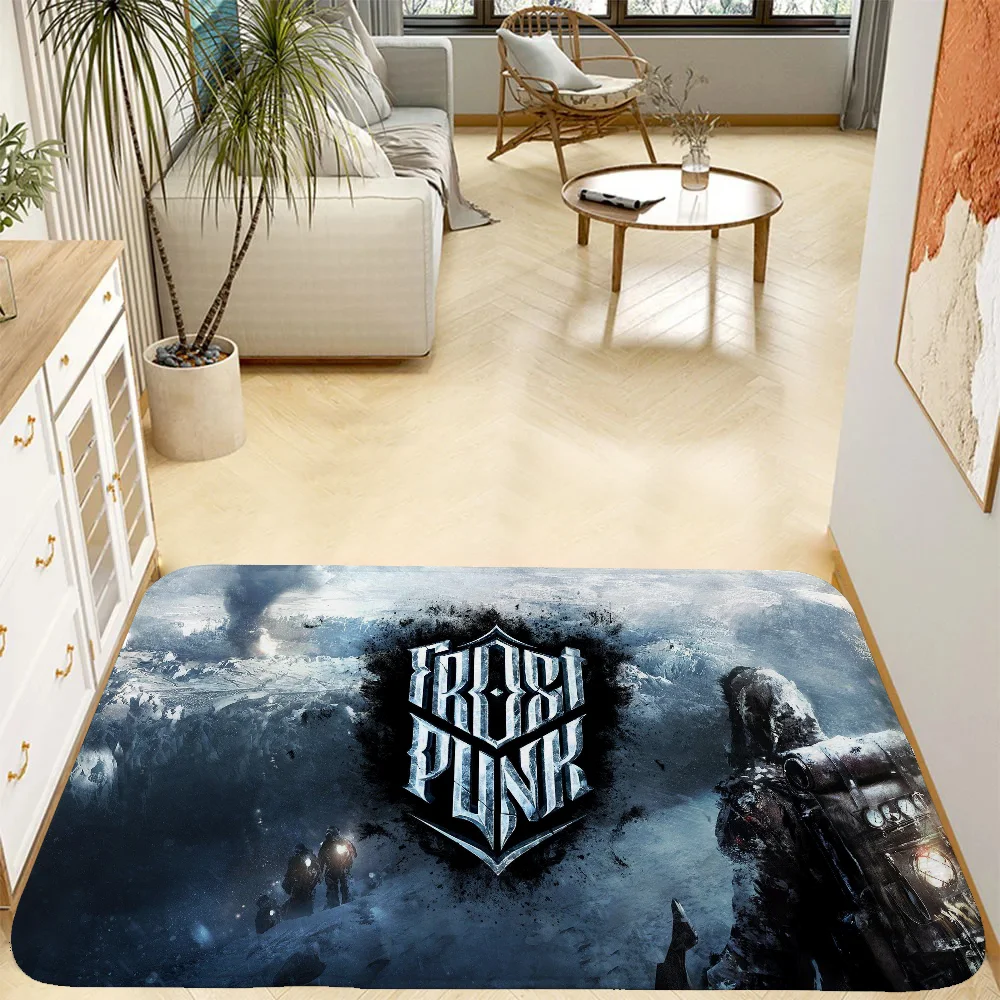 Напольный коврик Frostpunk для входной двери, аксессуары для дома и ванной, 2 шт.