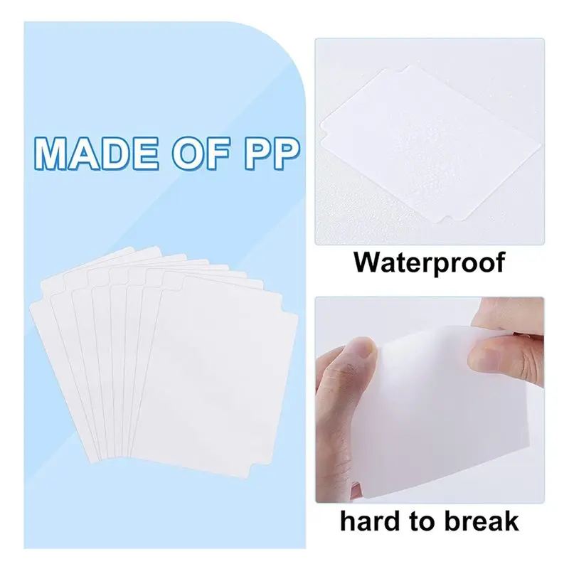 A89E-240 Pcs Trading Card Dividers Card Sorting Tray Card Separators With Tabs Blank Card Box Card Divider Cards