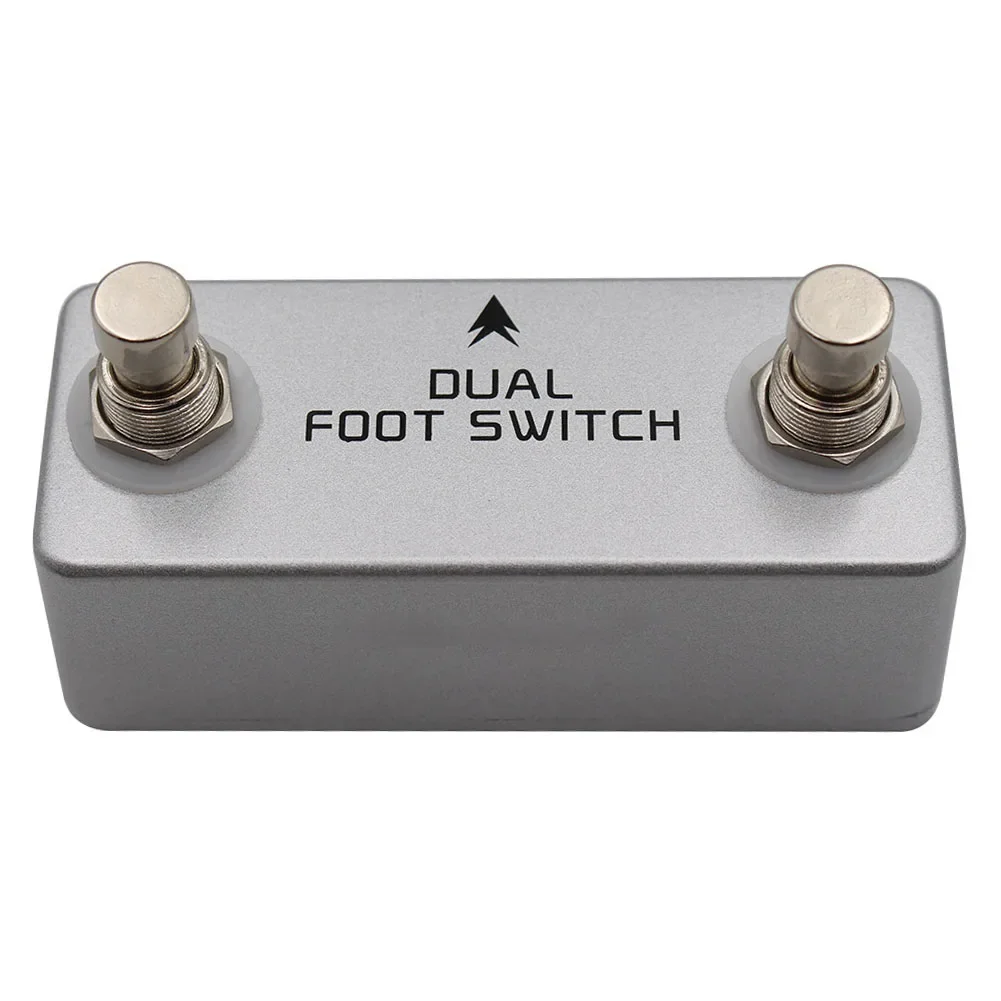 

MOSKYaudio Footswitch Dual Latching Footswitch Control Drum Machines Convenient Control Live Performances Diecast Aluminum