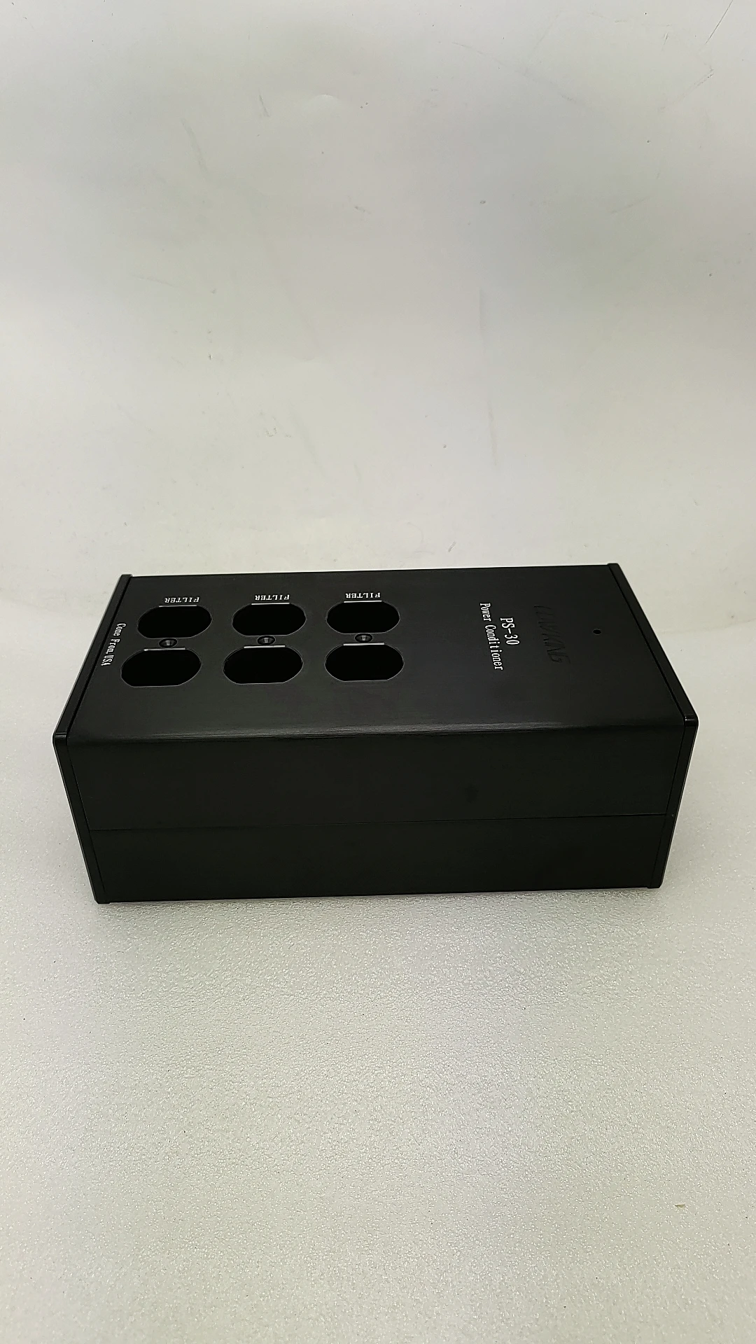cow-king-noir-ps-30-8mm-d'epaisseur-coque-d'alimentation-en-alliage-d'aluminium-pus-chassis-de-bricolage-boite-de-prise-de-filtre-d'alimentation-americaine